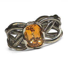 Spessartite Garnet Ring, custom designed and manufactured by David Saad/Skyjems.ca