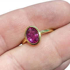 2.64ct Unheated Ruby Ring set in 18k Yellow Gold, custom designed and manufactured by David Saad/Skyjems.ca
