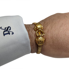 Lion Bracelet in Yellow Gold