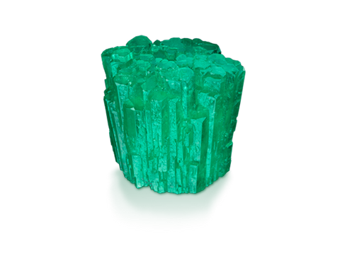 A Raw Emerald Crystal.