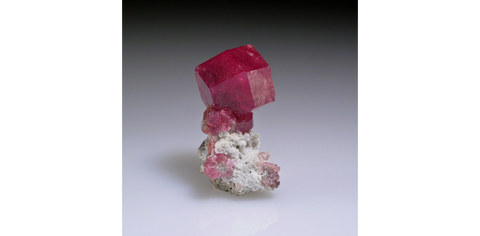 Raspberry pink rosolite garnet crystals on matrix from Sierra de Cruces, Mexico. Image: Mindat/ Allan Young