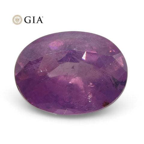 1.07ct Oval Purple-Pink Sapphire GIA Certified Pakistan / Kashmir Unheated
