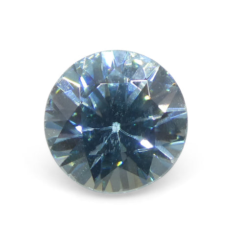 1.75ct Round Diamond Cut Blue Zircon from Cambodia