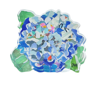 Hydrangea Full Bold Bloom Acrylic Block - The Boutique Charleston