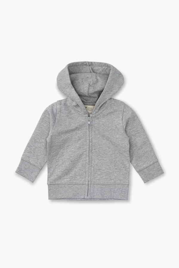 Zip-Up Hoodie_Heather Grey