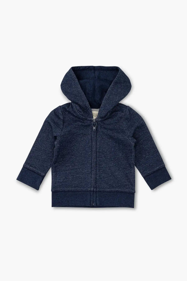 Zip-Up Hoodie_Navy Blue Heather