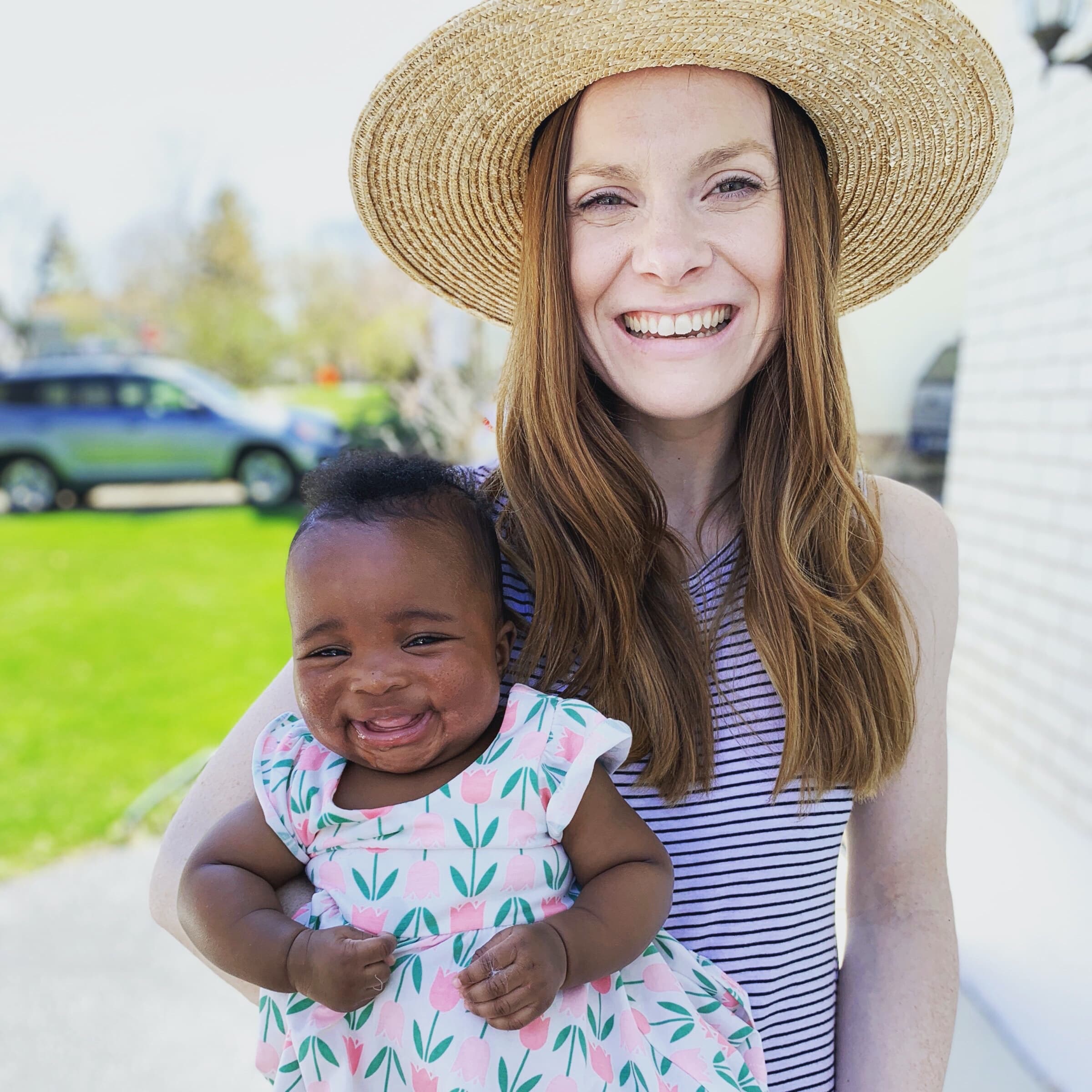 Christina Forzley and Hannah on Easter