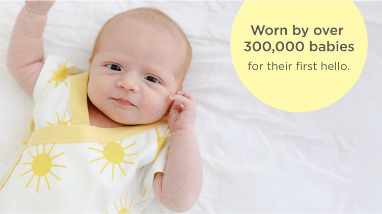 Newborn in Suns Out print clothing