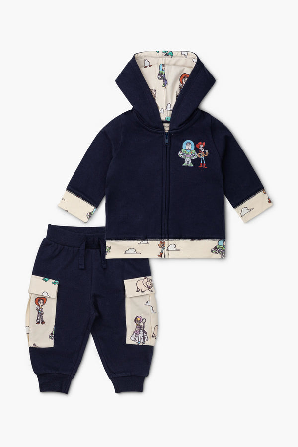 SALE - Zip-Up Hoodie Cargo Sweatpant Bundle_Toy Story on Navy