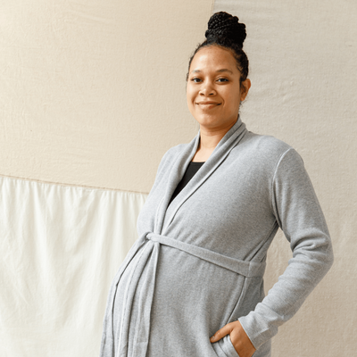 Monica + Andy - Organic Lounge Robe + Frida Mom Postpartum Recovery  Essentials Kit