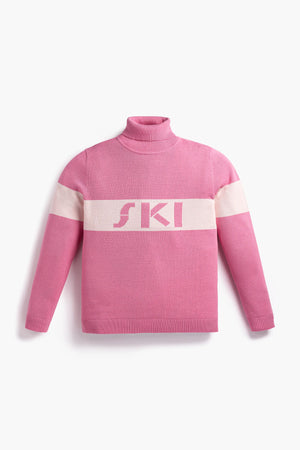 Adult Turtleneck Sweater_Dark Pink Ski - Monica + Andy