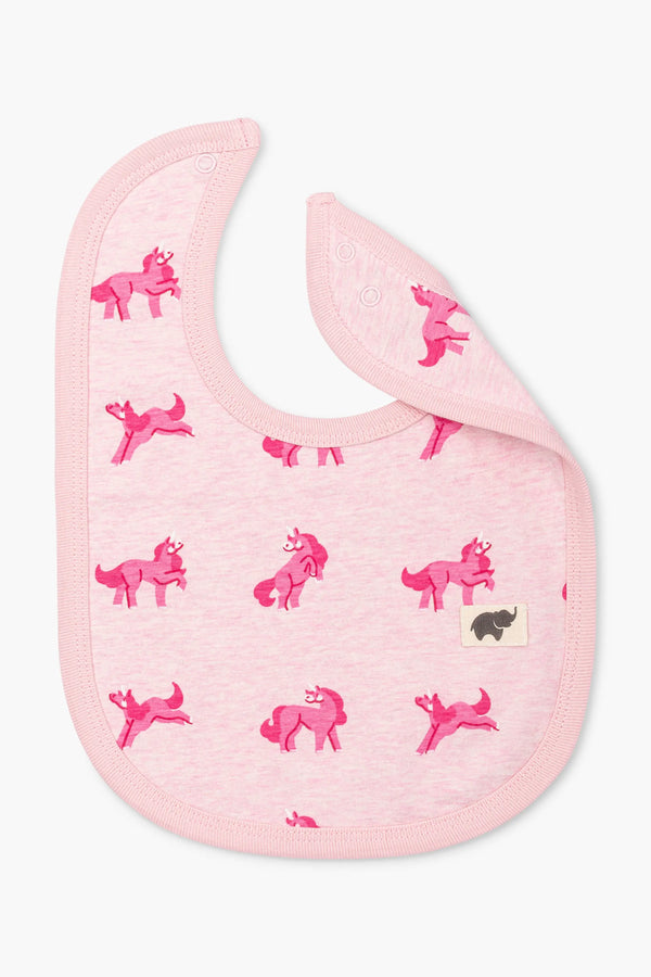 SALE - Classic Bib_Pink Unicorns