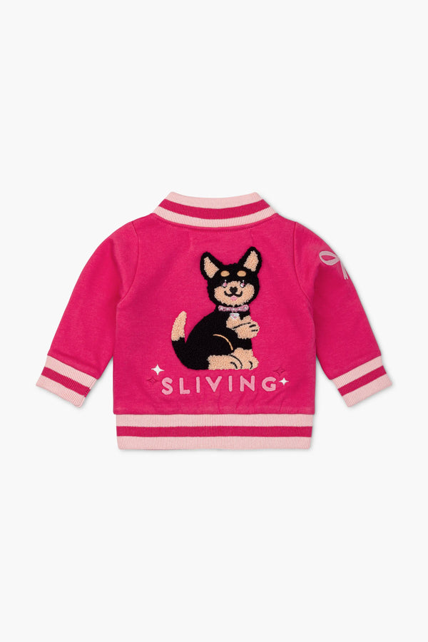 SALE - Zip Bomber Jacket_Paris Hilton Pink Sliving
