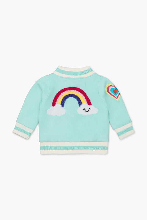 SALE - Zip Bomber Jacket_Paris Hilton Happy Rainbows
