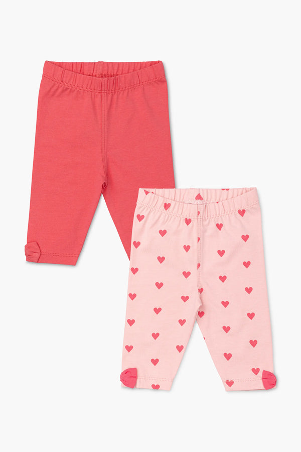 2-Pack Bow Leggings_Hot Pink