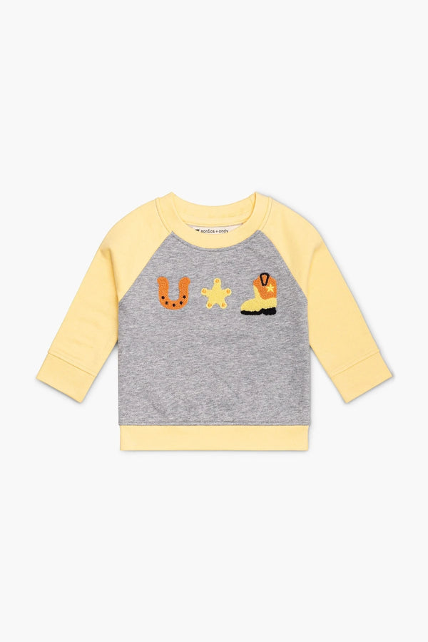 SALE - Embroidered Crewneck Sweatshirt_Giddy Up