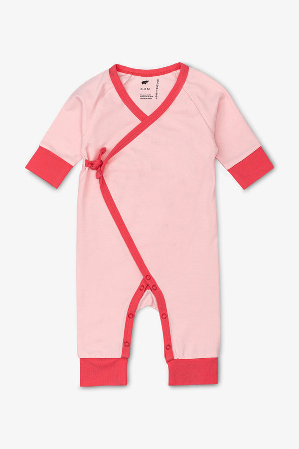 Kimono Tie One-Piece_Light Pink