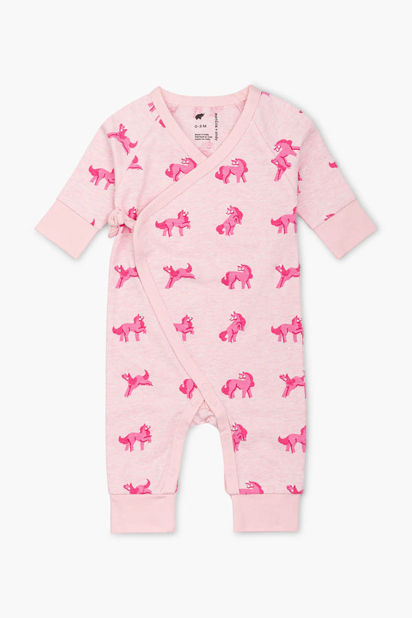 SALE - Kimono Tie One-Piece_Pink Unicorns