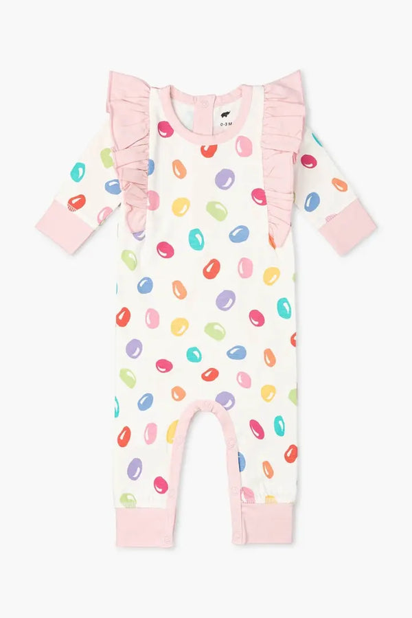 SALE - Double Ruffle Romper_Colorful Candies