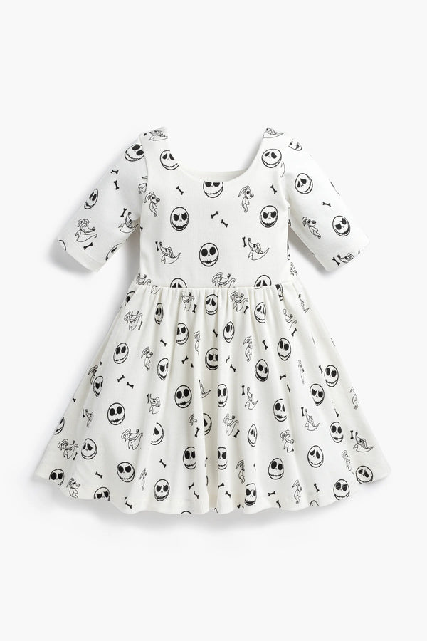 Ribbed Mid Sleeve Let's Dance Dress_Disney Nightmare Before Christmas