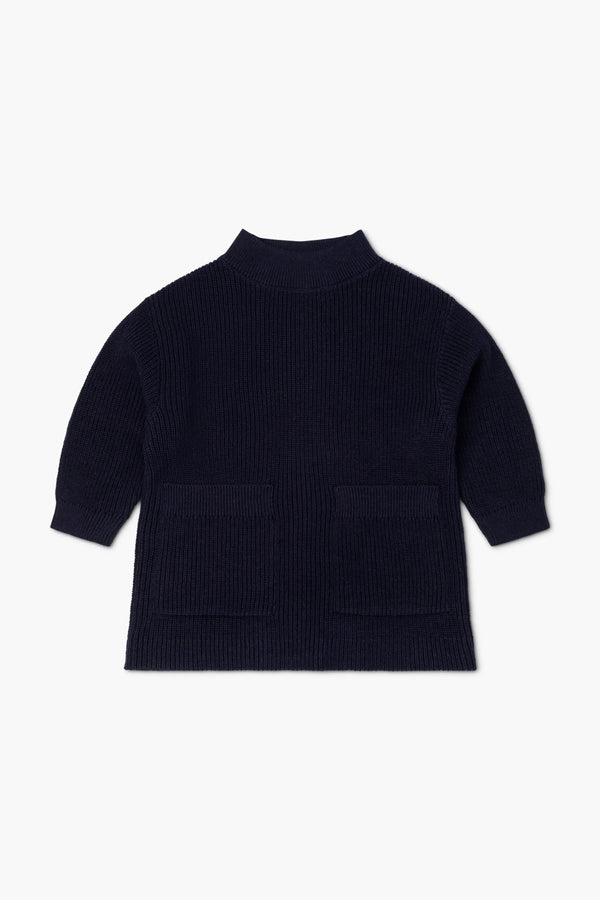 SALE - Sweater Pocket Dress_Navy