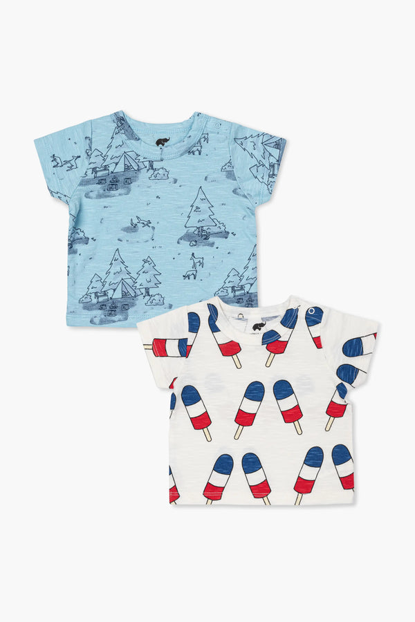 SALE - 2-Pack Short Sleeve Crewneck Tees_Popsicles + Camp