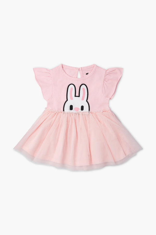 SALE - Short Sleeve Tulle Dress_Bunny