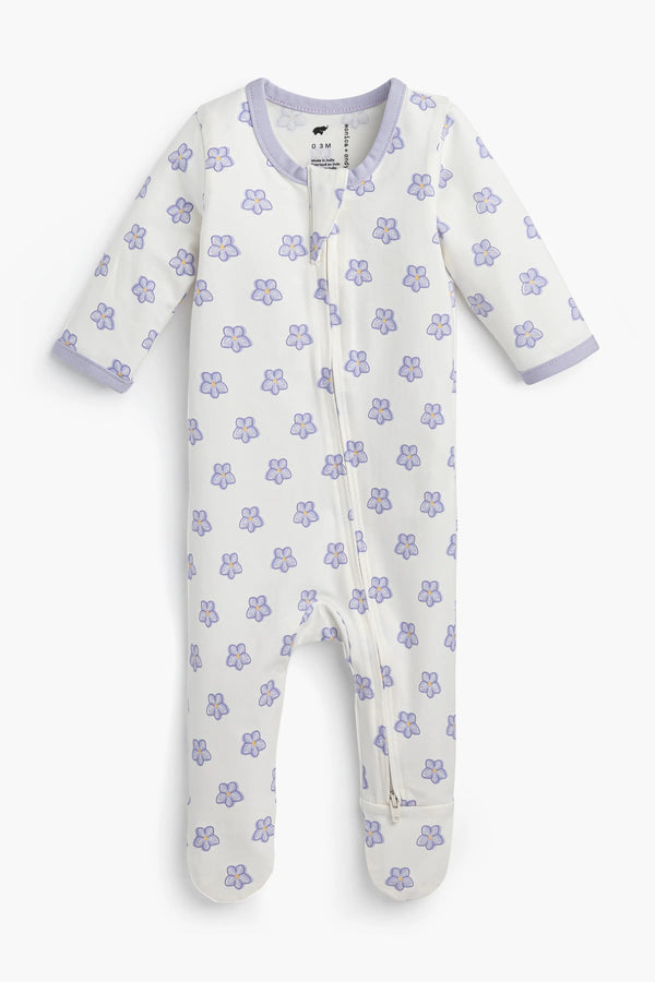 Zipper One-Piece_Sweet Violets