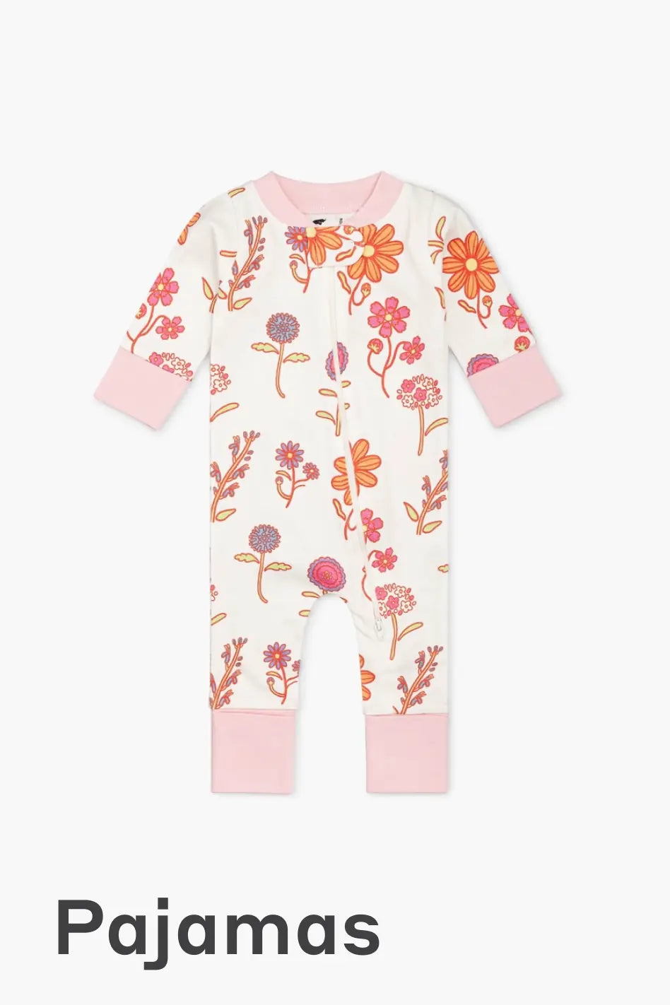 One-Piece pajamas in Fresh Florals print