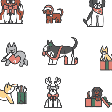 Puppies for Presents print