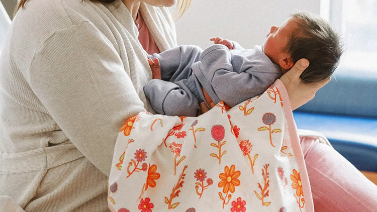 Mother with newborn in hospital