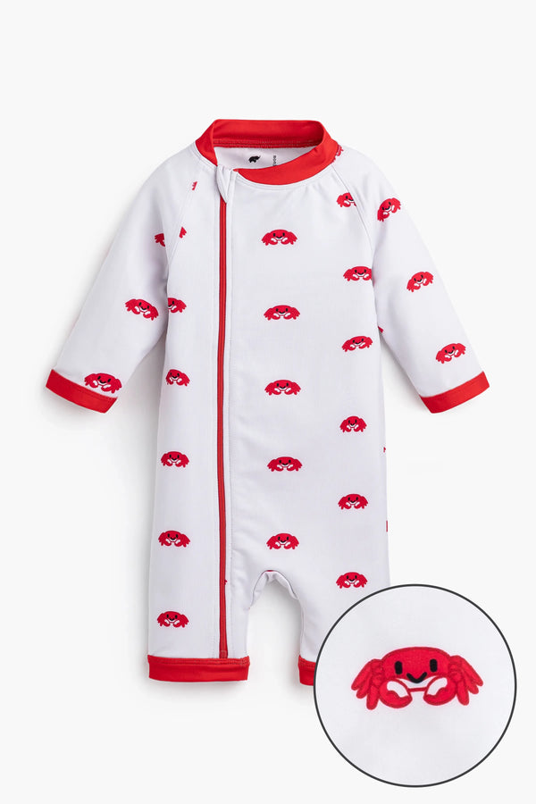 Long Rashguard One-Piece_Smiling Crabs