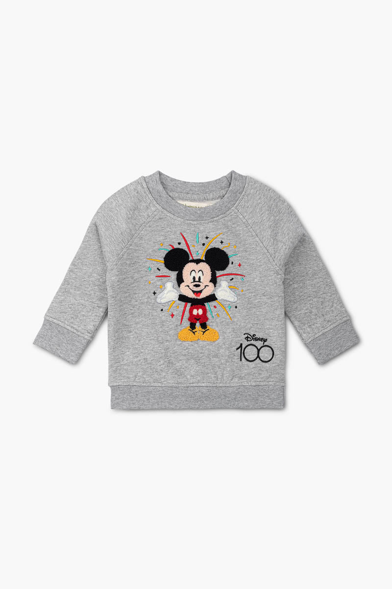 D100 Mickey Mouse On Heather Grey