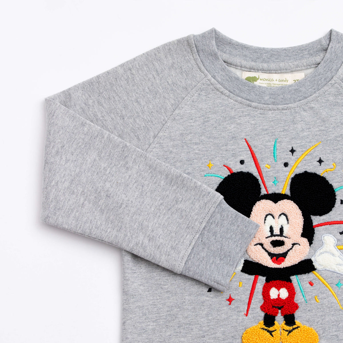 D100 Mickey Mouse On Heather Grey