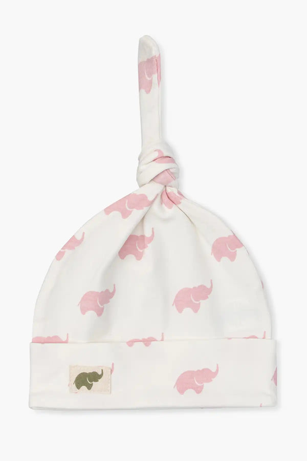 Top Knot Cap_Pink Elephant
