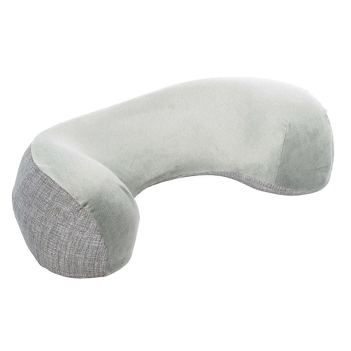 Natural Curve Nursing Pillow: Grey with Strap