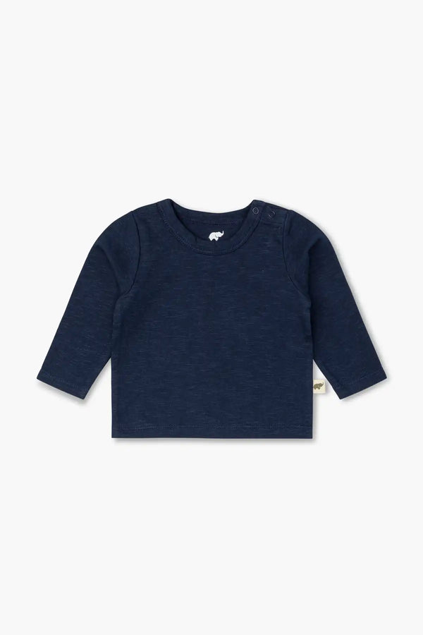 Long Sleeve Crewneck Tee_Navy