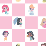 Disney Princess Checkerboard