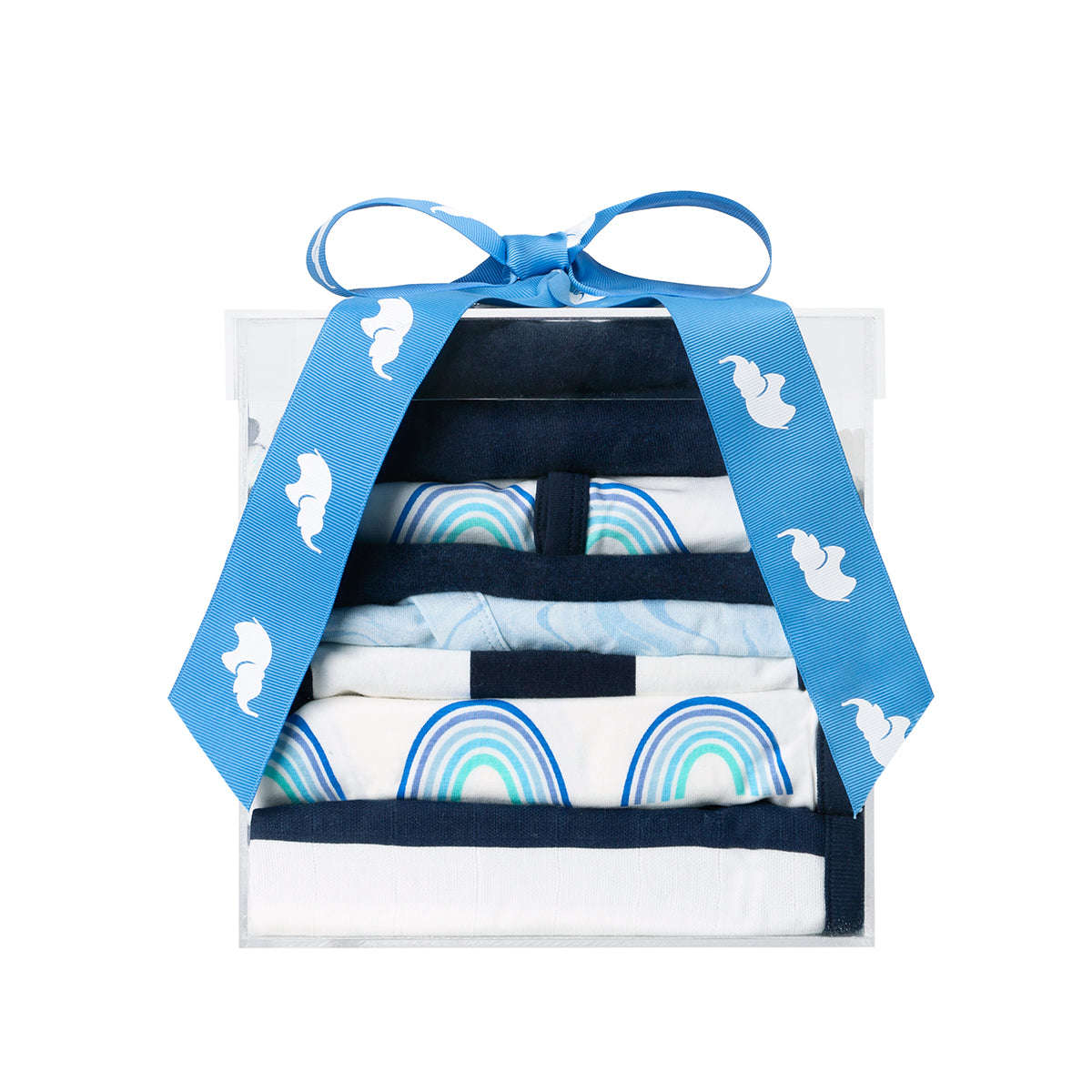 Mini Modern Layette Cuddle Box™️ - Blue