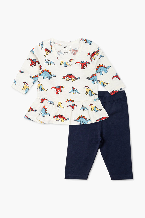 SALE - Peplum Top Leggings Bundle_Happy Dinos