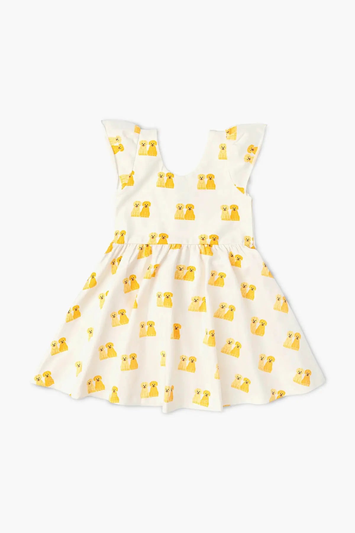 Short Sleeve Let's Dance Dress in Puppy Bffs print