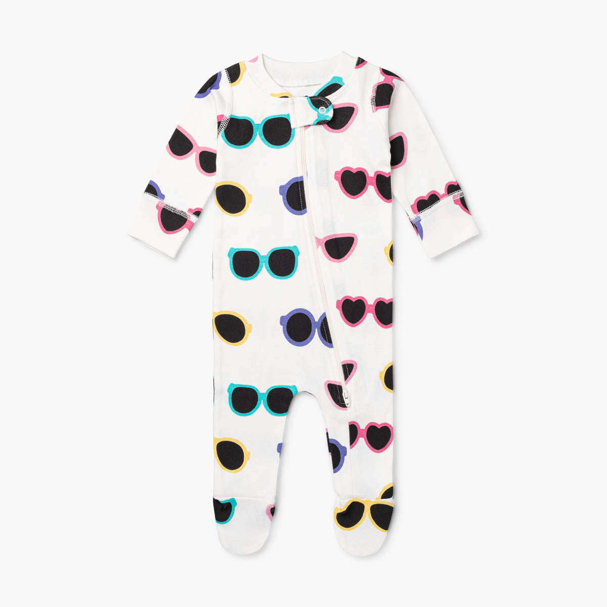 Black Childrens Footie PJs, Kids Onesie Pajamas, One Piece PJs