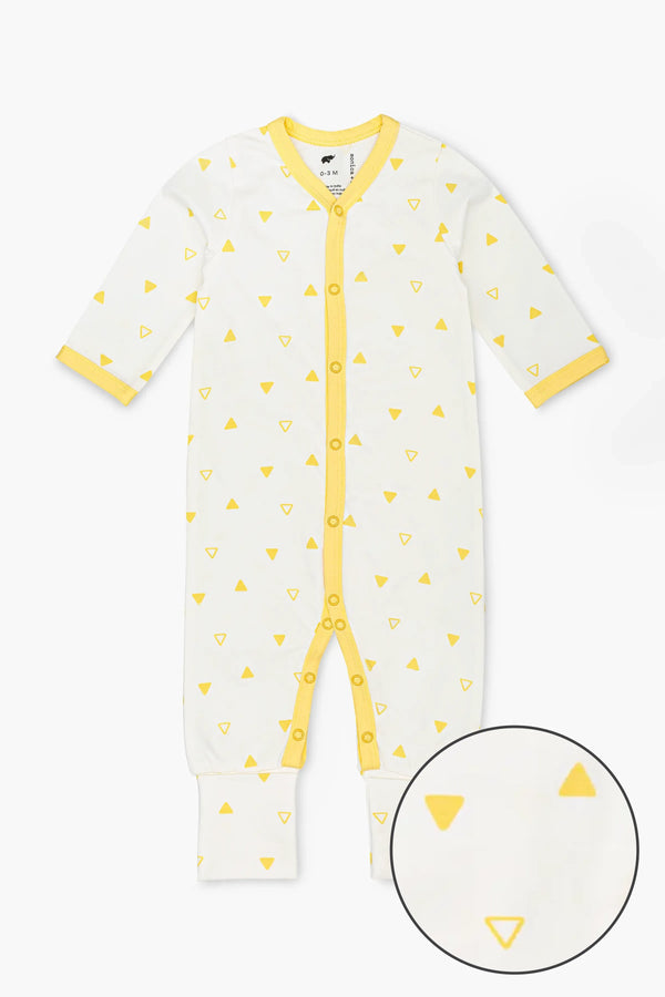 On the Go One-Piece_Yellow Triangles