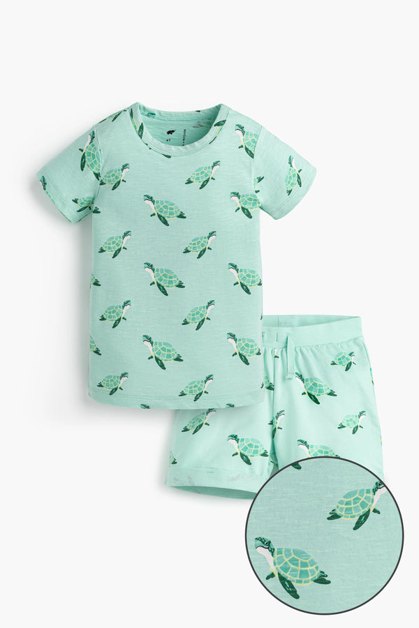 Short Sleeve Tee + Summer Short Set_Sea Turtles