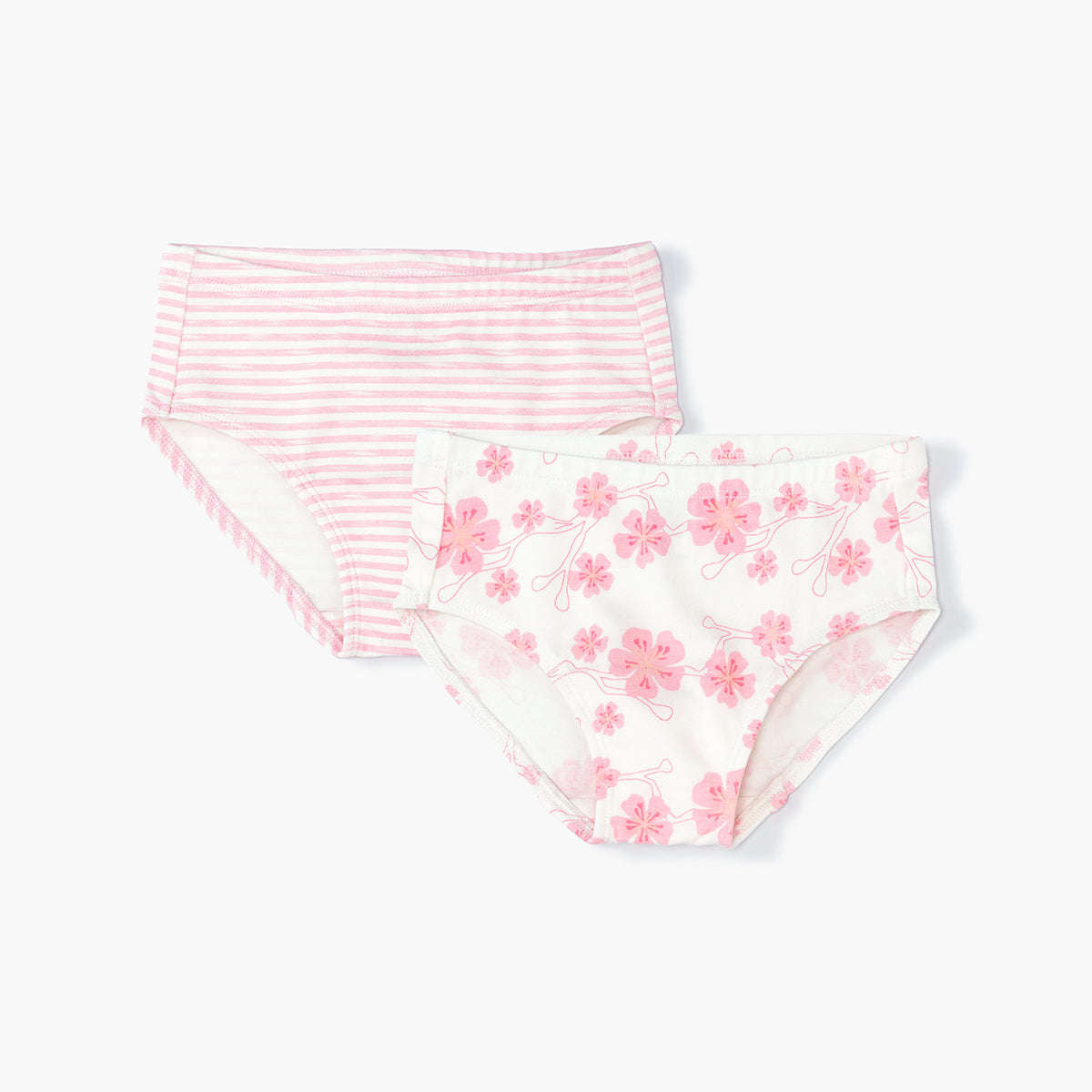 Pink French Stripe + Very Cherry Blossoms