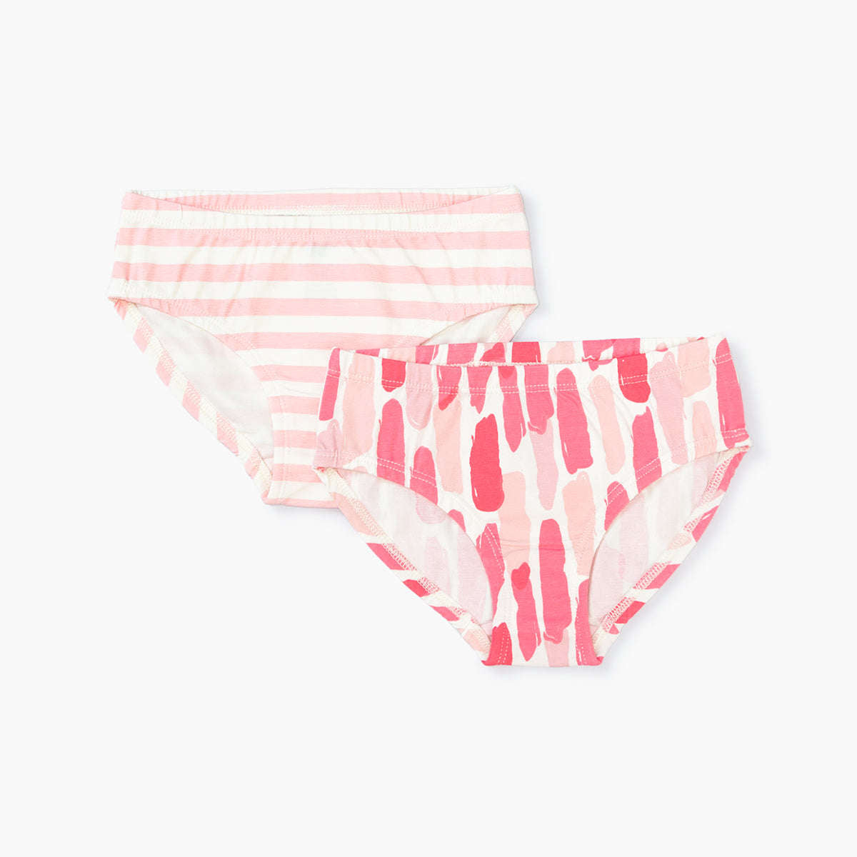 Pink Brush Strokes + Pink Classic Stripe