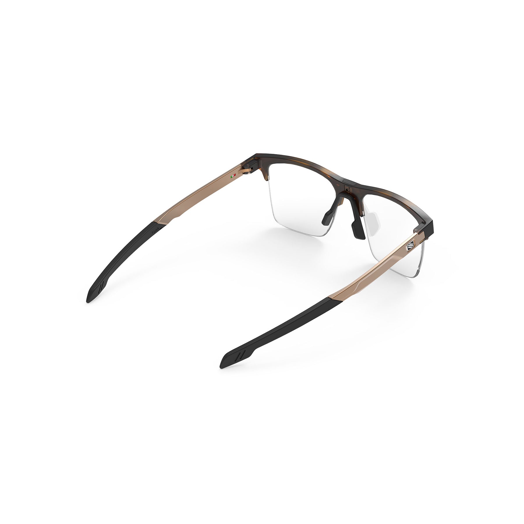 Rudy Project - Inkas XL - frame color: Demi Turtle - lens color: Half Rim Shape A - photo angle: Top Back Angle Variant Hover Image