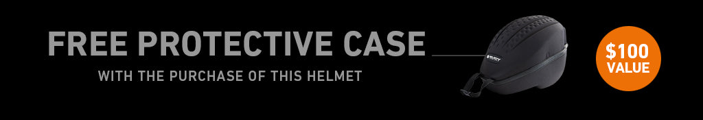 Get a free helmet case with the purchase of this helmet