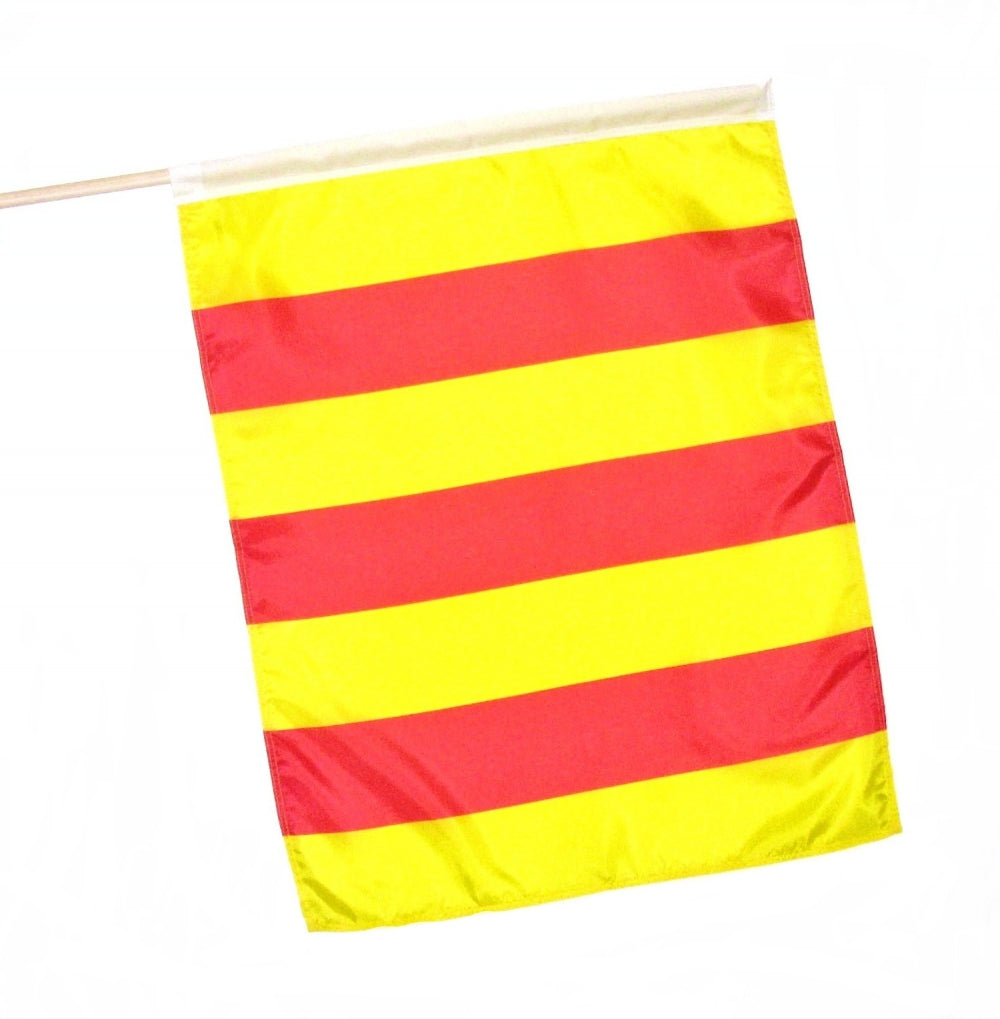 download racing blue flag yellow stripe