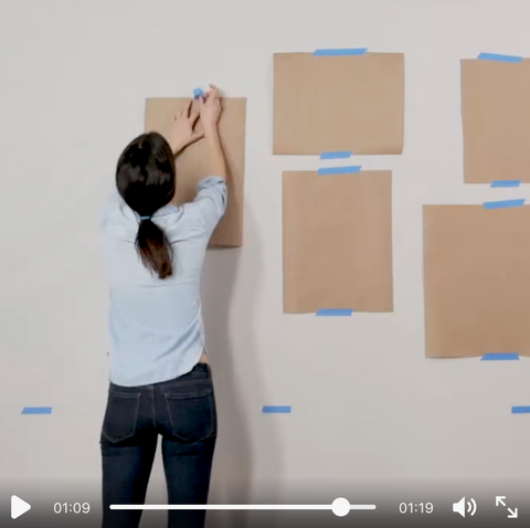 Better Home and Gardens how to hang a gallery wall